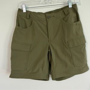 REI Olive Green Convertible Cargo Pants/Shorts Outdoor Lightweight Women’s 6P